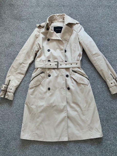 zara trench coat beige